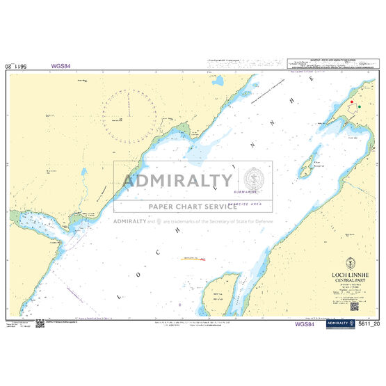 Admiralty 5611_20 Small Craft Chart - Loch Linnhe, Central Part (West Coast of Scotland)