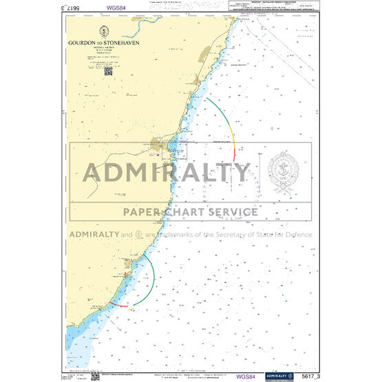Admiralty 5617_3 Small Craft Chart - Gourdon to Stonehaven (East Coast Scotland)