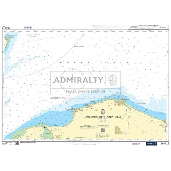 Admiralty 5617_8 Small Craft Chart - Lossimouth to Tarbat Ness (East Coast Scotland)