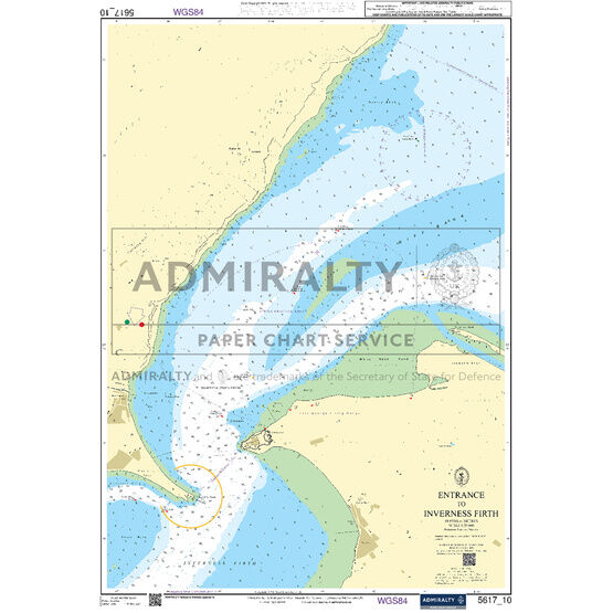 Admiralty 5617_10 Small Craft Chart - Entrance to Inverness Firth (East Coast Scotland)