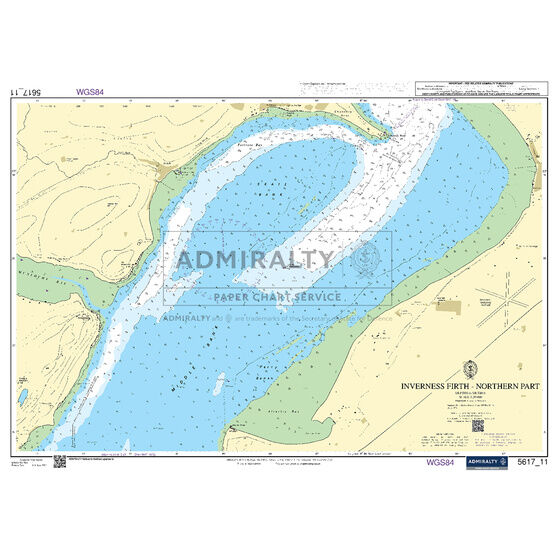 Admiralty 5617_11 Small Craft Chart - Inverness Firth - Northern Part (East Coast Scotland)