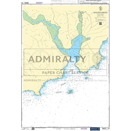 Admiralty 5622_15 Small Craft Chart - Oyster Haven (South Coast Ireland)