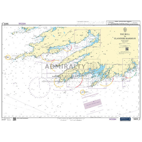 Admiralty 5623_2 Small Craft Chart - The Bull to Glandore Harbour (South West Coast Ireland)