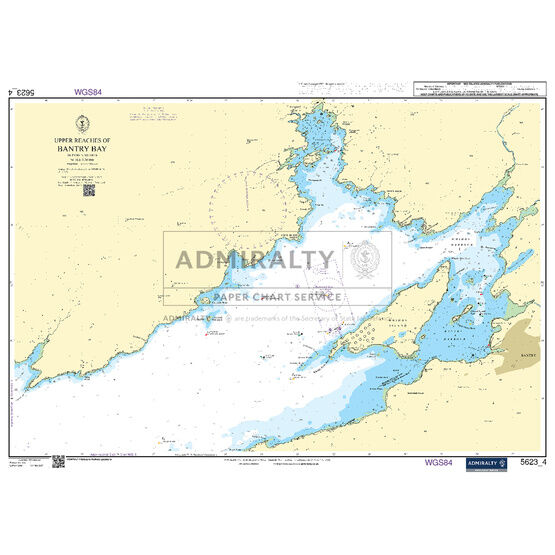 Admiralty 5623_4 Small Craft Chart - Upper Reaches of Bantry Bay (South West Coast Ireland)