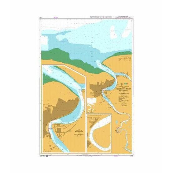2765 Suriname River Entrance to Toevlucht Admiralty Chart