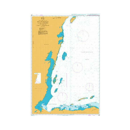 662 Isla de Guanaja to Isla Cozumel including the Gulf of Honduras Admiralty Chart