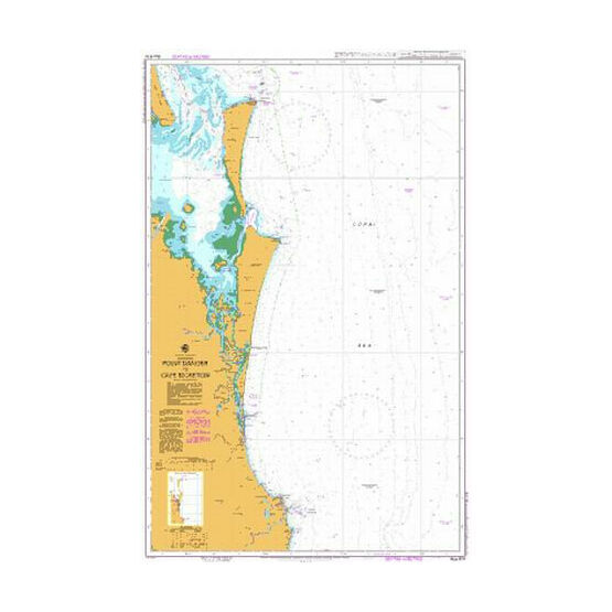 AUS814 Point Danger to Cape Moreton Admiralty Chart