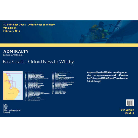 SC5614 East Coast: Orford Ness to Whitby Admiralty Leisure Folio