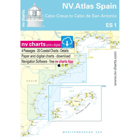 NV Atlas Spain ES1: Cabo Creus to Cabo San Antonio
