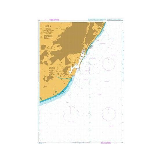 1196 Spain East Coast, Approaches to Barcelona Admiralty Chart