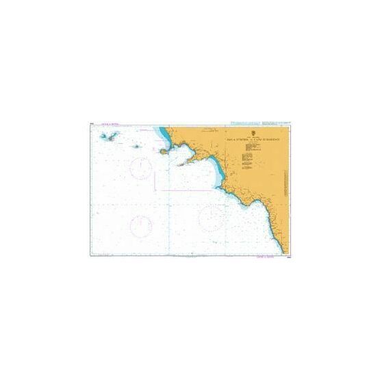 1908 Isola D'Ischia to Capo di Bonifati Admiralty Chart