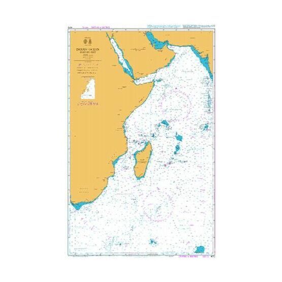 4072 Indian Ocean - Western  Part Admiralty Chart
