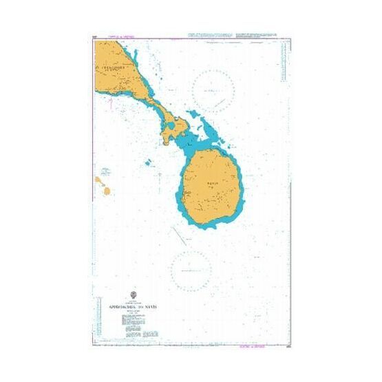 489 Approaches to Nevis Admiralty Chart