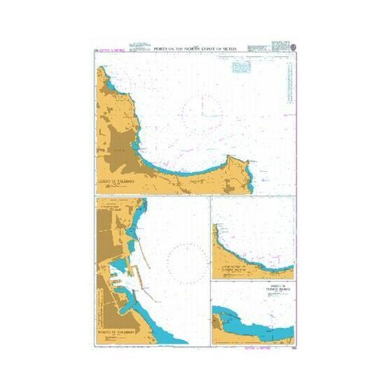 963 Ports on the North Coast of Sicilia Admiralty Chart