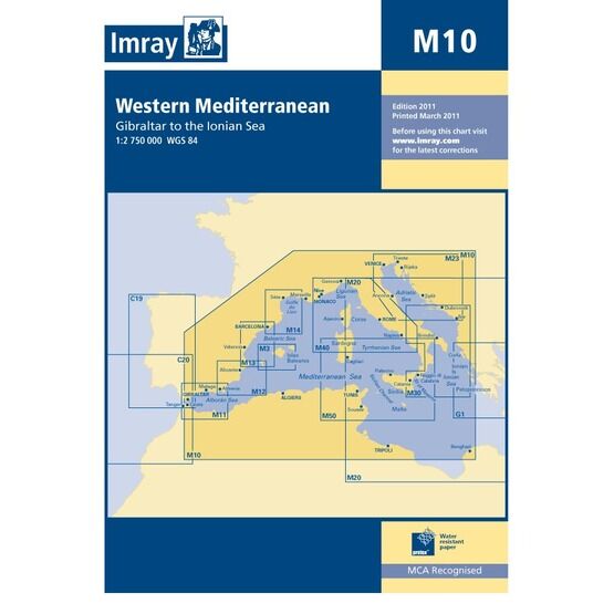 Imray Chart M10: Western Mediterranean