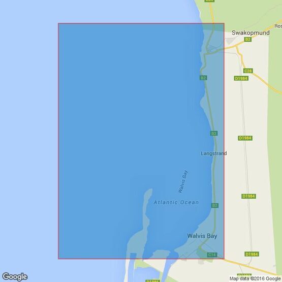 4138 South Africa - West Coast - Namibia, Approaches to Walvis Bay Admiralty Chart