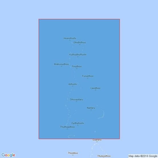 1014 South Maalhosmadulu Atoll to Ihavandhippolhu Atoll Admiralty Chart