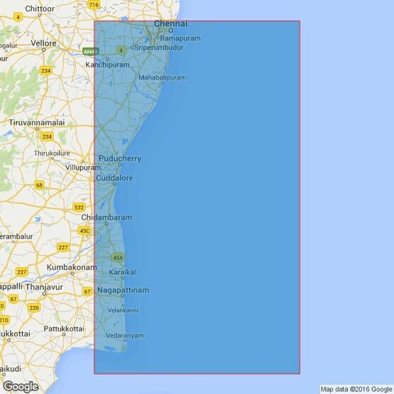 2069 Point Calimere to Madras Admiralty Chart