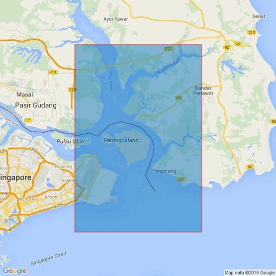 4043 Kuala Johor and Sungai Johor Admiralty Chart