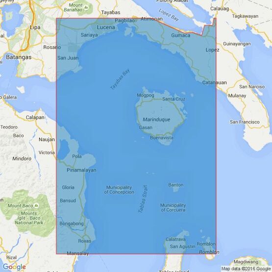 4489 Romblon Passage to Tayabas Bay Including Tablas Strait Admiralty Chart