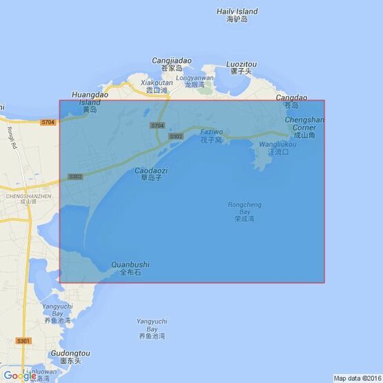 1254 Qingdao to Chengshan Jiao Admiralty Chart