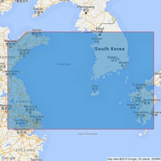 3480 Yellow Sea and Korea Strait Admiralty Chart