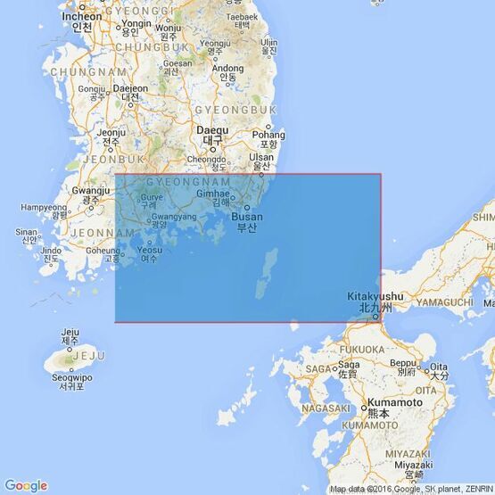 127 Korea Strait Admiralty Chart