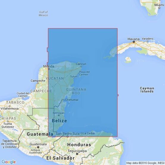 1220 Gulf of Honduras and Yucatan Channel Admiralty Chart