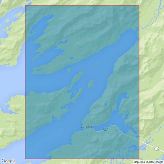 4980 Alaska-South Coast,Prince William Sound,Eastern Entrance Admiralty Chart