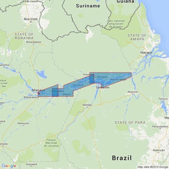 2229 Rio Amazonas - Almeirim to Manaus Admiralty Chart